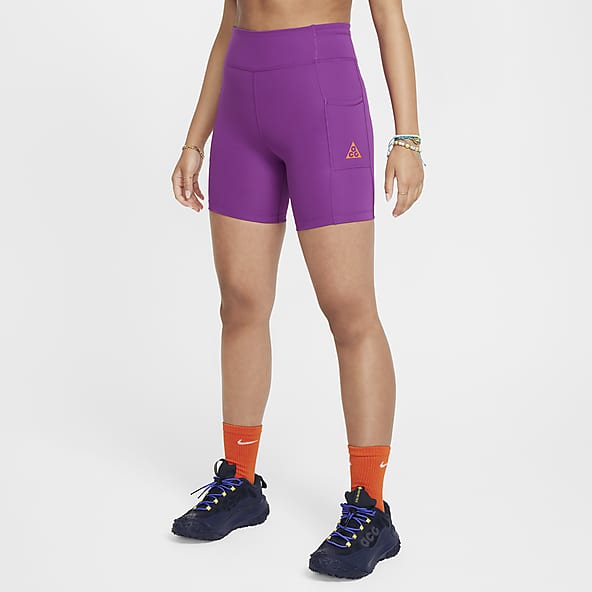 Purple nike biker shorts cheap